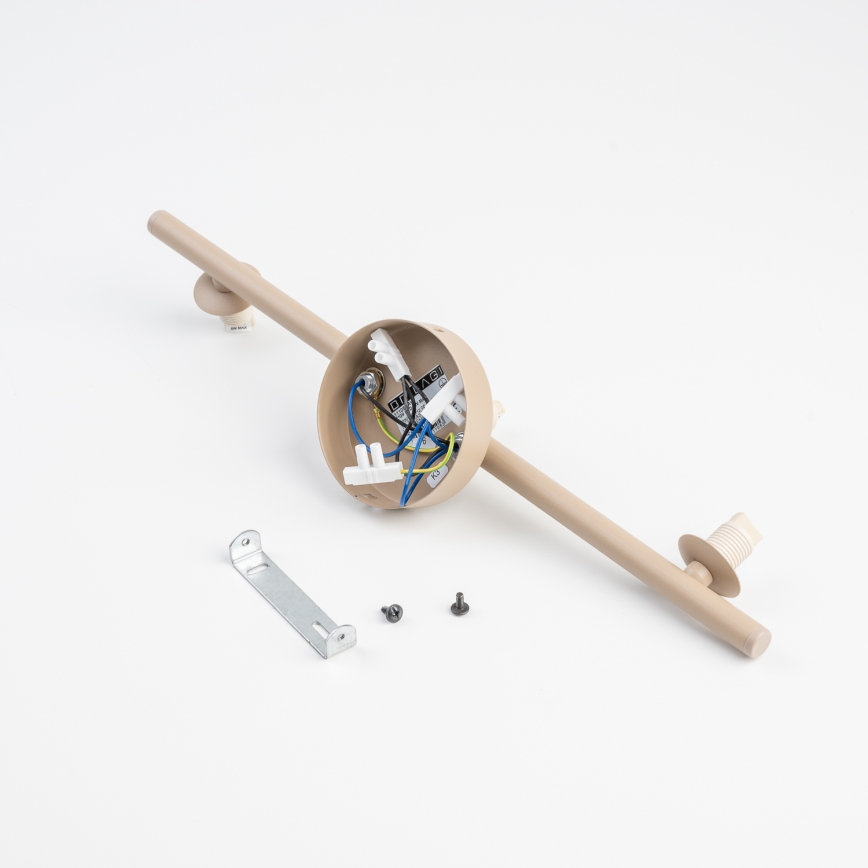 BRILAGI - Hänglampa VULCANO på kabel 1xG9/8W/230V Ø 15 cm beige/rökfärgad