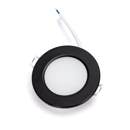 Brilagi - Infälld LED-badrumsarmatur LED/9W/230V 4000K svart IP65