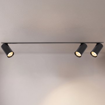 Brilagi - Infälld taklampa SELE 3xGU10/30W/230V svart
