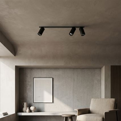 Brilagi - Infälld taklampa SELE 3xGU10/30W/230V svart
