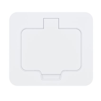 Brilagi - Infällt golvuttag för utomhusbruk IP55, vitt, rektangulärt