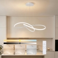 Brilagi - INFINITY LED dimbar taklampa på vajer LED/80W/230V 3000-6000K 80x80 cm vit + fjärrkontroll