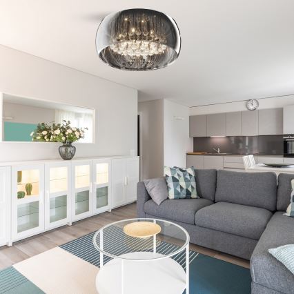 Brilagi - LED-kristalltaklampa JEWEL 6xG9/42W/230V Ø 50 cm