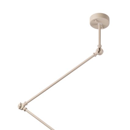 BRILAGI - Justerbar LED-taklampa på stång IRONBEAM 1xE27/60W/230V beige