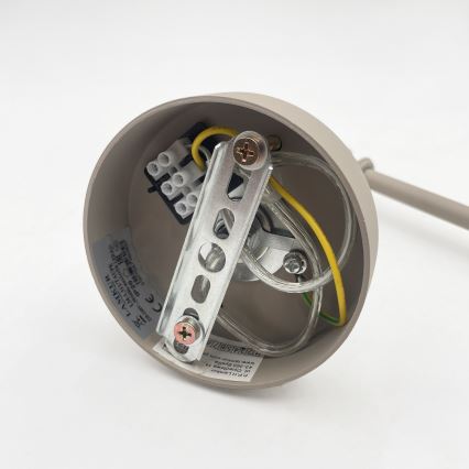 BRILAGI - Justerbar LED-taklampa på stång IRONBEAM 1xE27/60W/230V beige