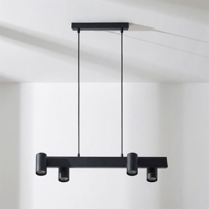 Brilagi - Kabelupphängd taklampa SELE 4xGU10/30W/230V svart