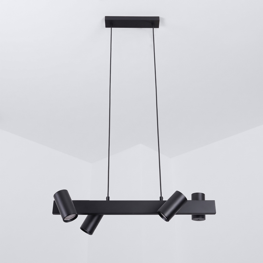 Brilagi - Kabelupphängd taklampa SELE 4xGU10/30W/230V svart