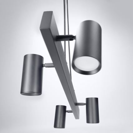 Brilagi - Kabelupphängd taklampa SELE 4xGU10/30W/230V svart