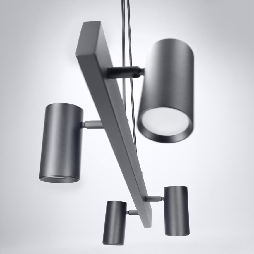 Brilagi - Kabelupphängd taklampa SELE 4xGU10/30W/230V svart