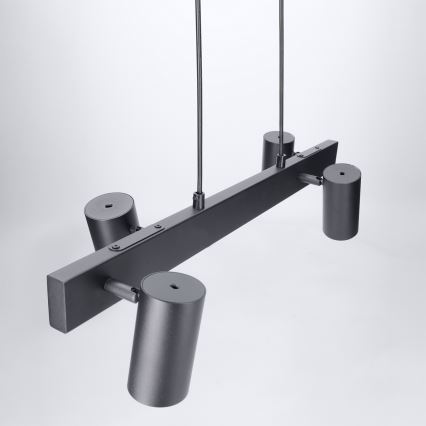 Brilagi - Kabelupphängd taklampa SELE 4xGU10/30W/230V svart