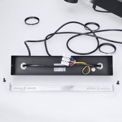 Brilagi - Kabelupphängd taklampa SELE 4xGU10/30W/230V svart
