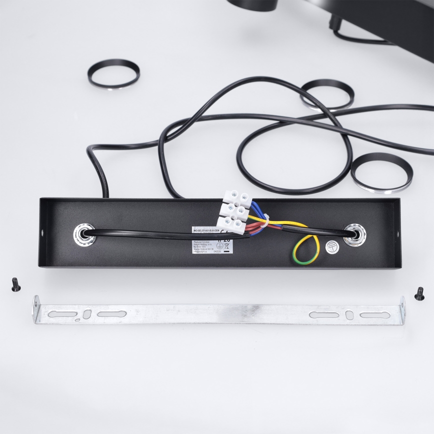 Brilagi - Kabelupphängd taklampa SELE 4xGU10/30W/230V svart