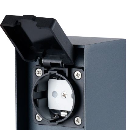 BRILAGI - Kolumn med eluttag för utomhusbruk PILLAR 2Z SCHUKO 230V IP44 antracit