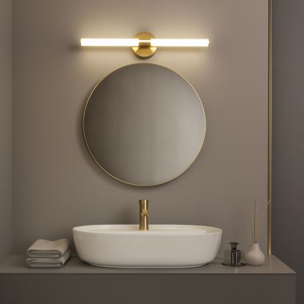 Brilagi - LED-belysning för badrumsspegel LARA LED/10W/230V 60 cm IP44 guld