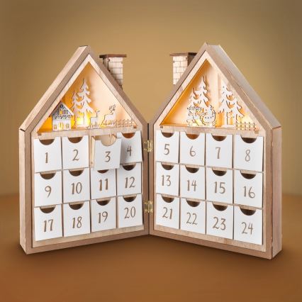 BRILAGI - LED-adventskalender LED/2xAAA