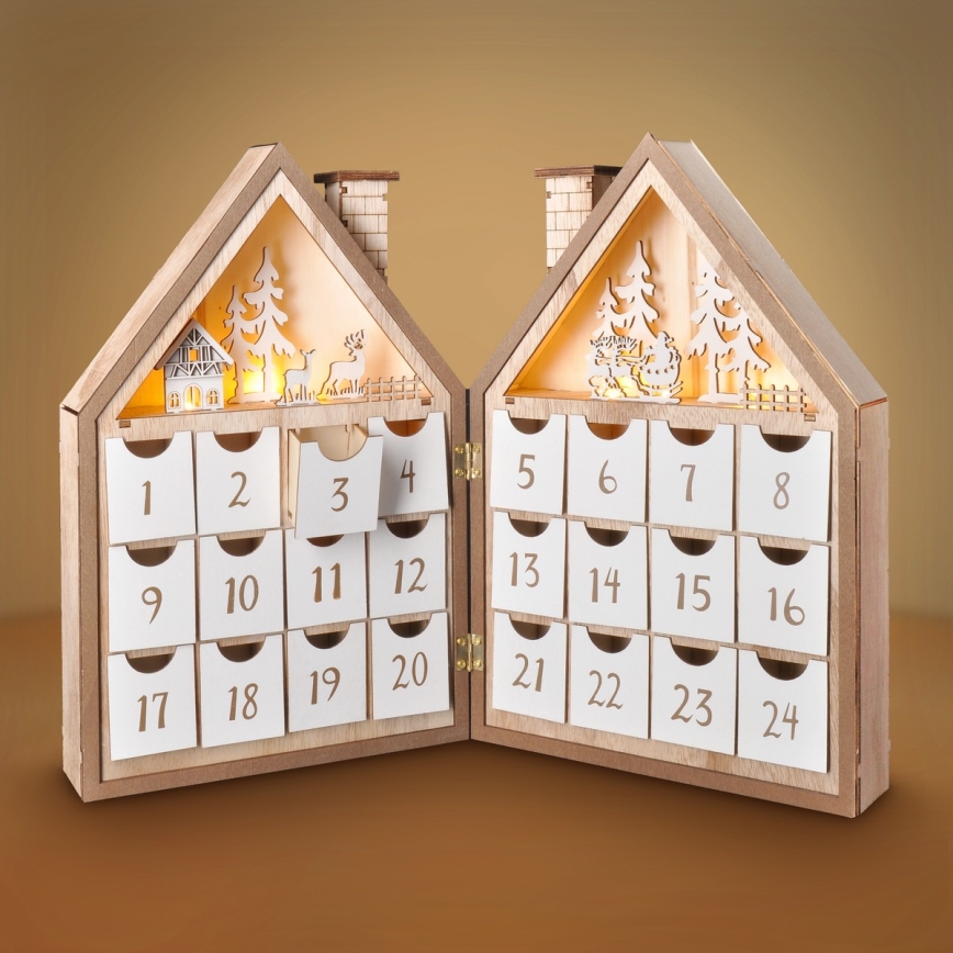BRILAGI - LED-adventskalender LED/2xAAA