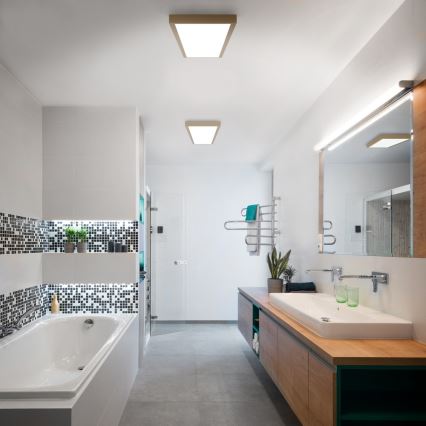 Brilagi - LED takarmatur för badrum FRAME LED/50W/230V 120x30 cm IP44 beige