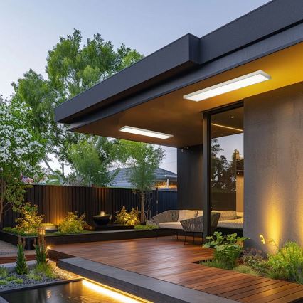 Brilagi - FRAME LED-taklampa för badrum LED/50W/230V 3000/4000/6000K 120x30 cm IP44 silverfärgad