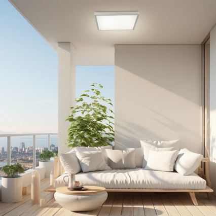 Brilagi - LED badrumstaklampa FRAME LED/50W/230V 3000/4000/6000K 60x60 cm IP44 silver