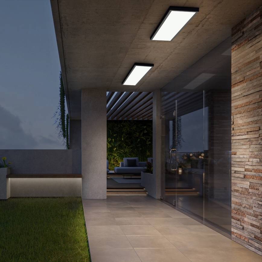 Brilagi - LED takarmatur för badrum FRAME LED/50W/230V 120x30 cm 3000/4000/6000K IP44 svart