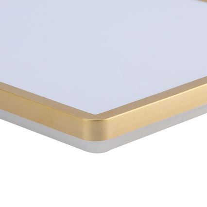 Brilagi - LED-badrumsarmatur ULTRA SLIM LED/24W/230V 42x42 cm guldfärgad IP54