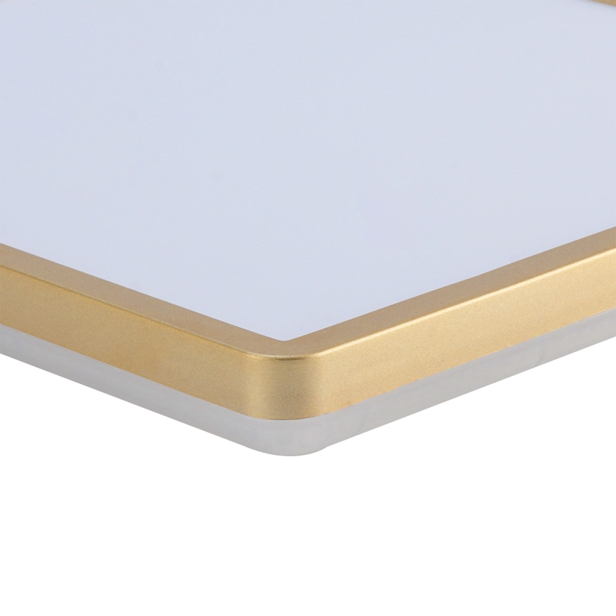 Brilagi - LED-badrumsarmatur ULTRA SLIM LED/24W/230V 42x42 cm guldfärgad IP54
