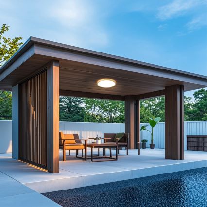 Brilagi - LED Badrumstaklampa ULTRA SLIM LED/24W/230V Ø 42 cm guldfärgad IP54