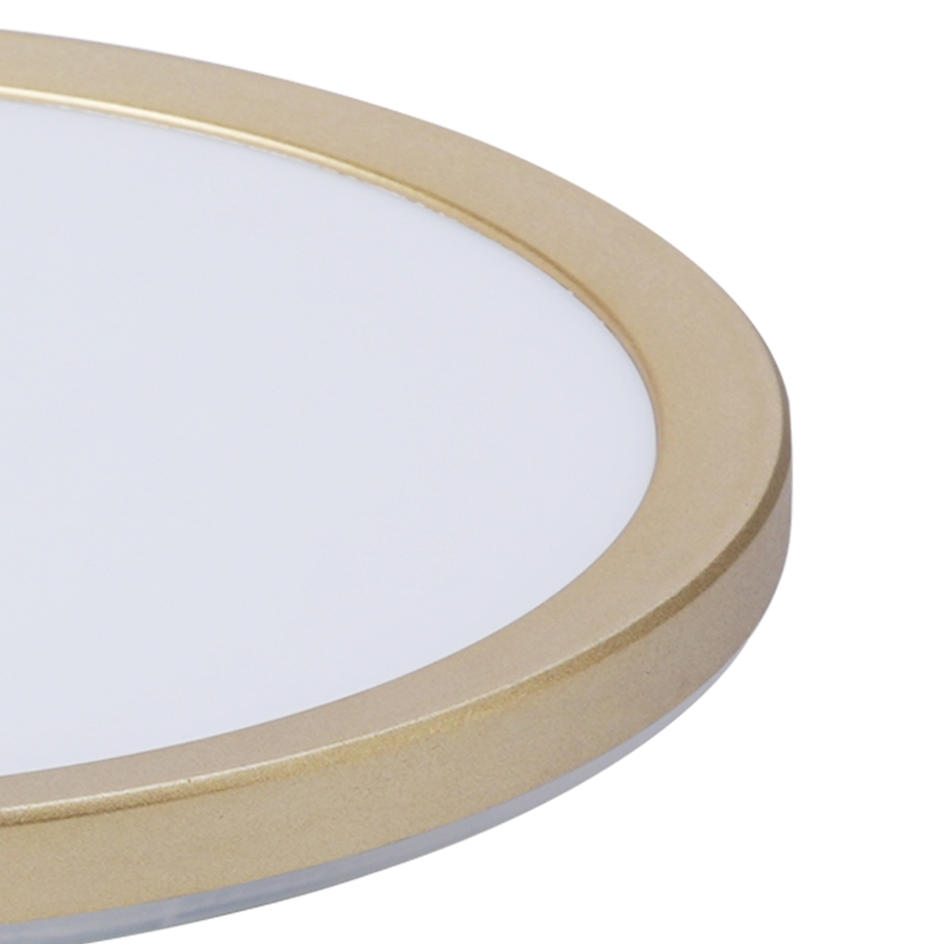 Brilagi - LED Badrumstaklampa ULTRA SLIM LED/24W/230V Ø 42 cm guldfärgad IP54