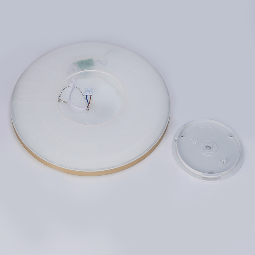 Brilagi - LED Badrumstaklampa ULTRA SLIM LED/24W/230V Ø 42 cm guldfärgad IP54