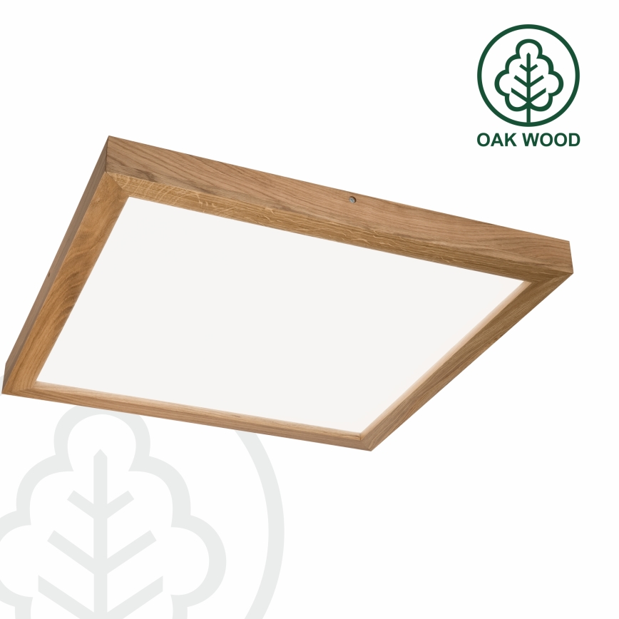 Brilagi - LED-taklampa för badrum WOODY FRAME LED/40W/230V 60x60 cm IP44 ek