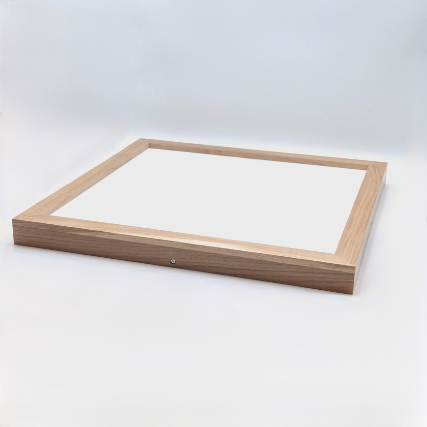 Brilagi - LED-taklampa för badrum WOODY FRAME LED/40W/230V 60x60 cm IP44 ek