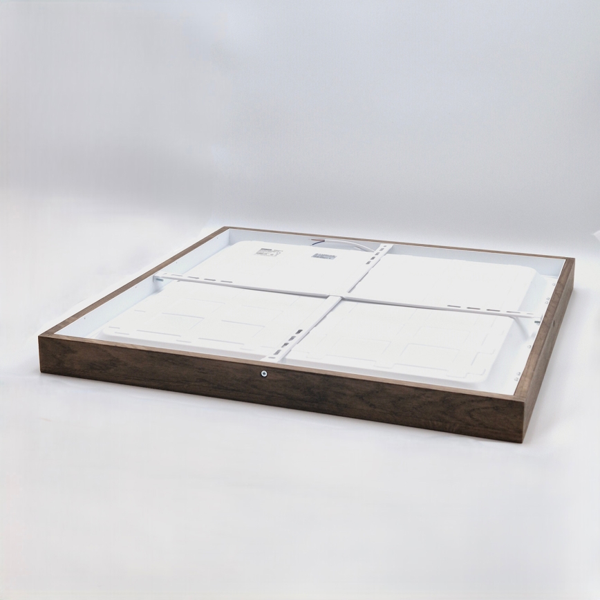 Brilagi - LED badrumstaklampa WOODY FRAME LED/40W/230V 60x60 cm IP44 ek/valnöt