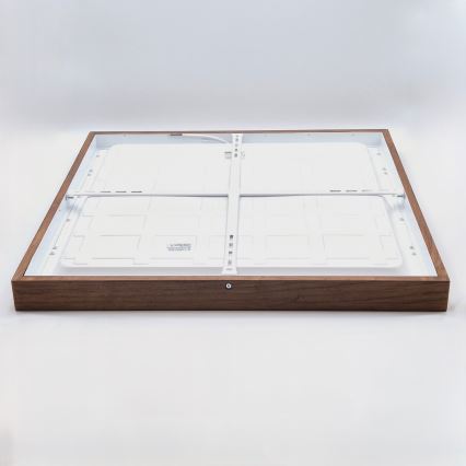 Brilagi - LED-takarmatur för badrum WOODY FRAME LED/40W/230V 60x60 cm IP44 i ek/körsbär