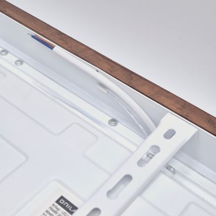 Brilagi - LED-takarmatur för badrum WOODY FRAME LED/40W/230V 60x60 cm IP44 i ek/körsbär