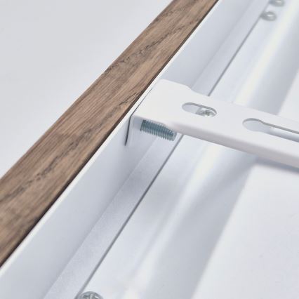 Brilagi - LED Badrumstaklampa WOODY FRAME LED/50W/230V 120x30 cm IP44 ek/valnöt