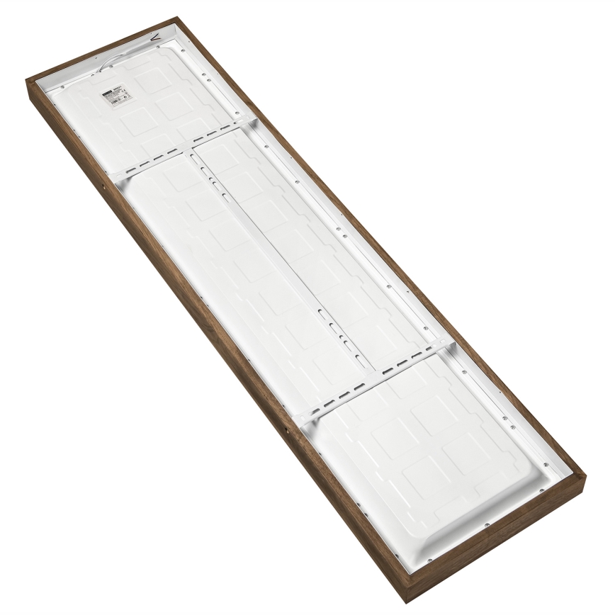 Brilagi - LED Badrumstaklampa WOODY FRAME LED/50W/230V 120x30 cm IP44 ek/valnöt