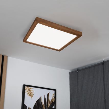 Brilagi - LED badrumsarmatur WOODY FRAME LED/50W/230V 60x60 cm IP44 ek/körsbär