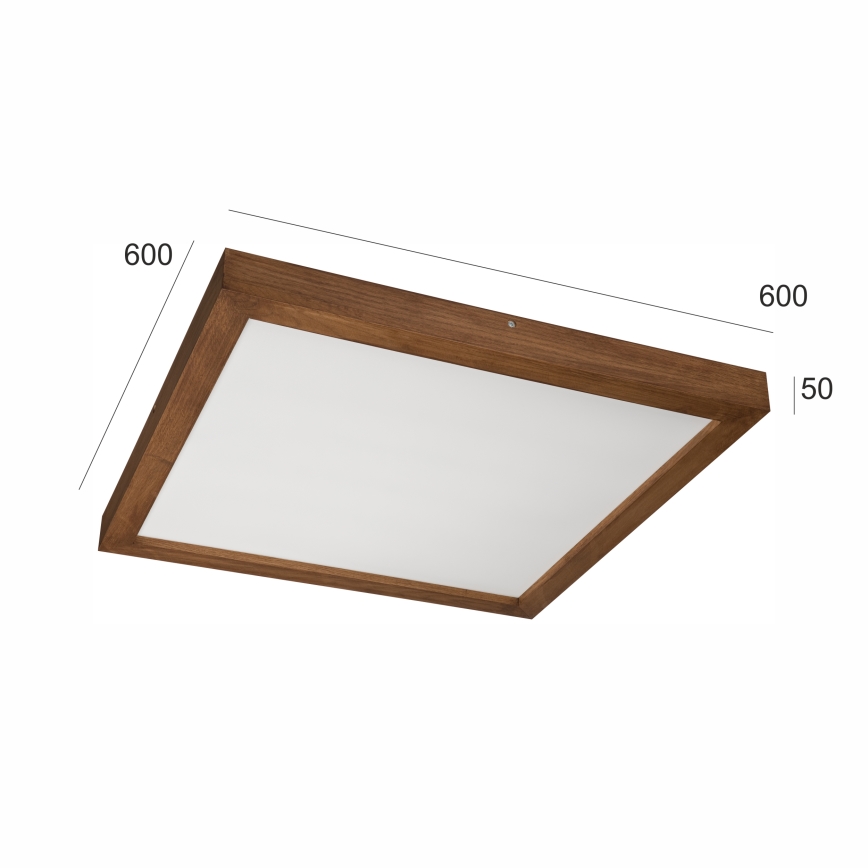 Brilagi - LED badrumsarmatur WOODY FRAME LED/50W/230V 60x60 cm IP44 ek/körsbär