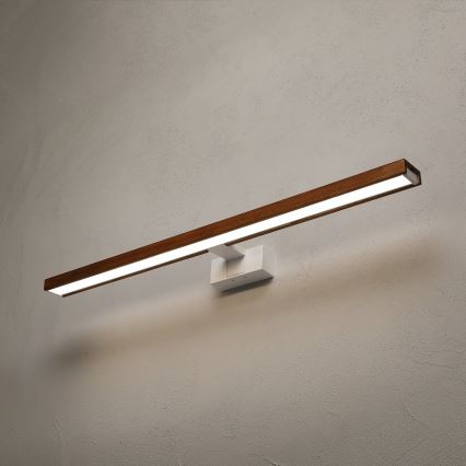 BRILAGI - LED-belysning för badrumsspegel 3-i-1 WOODY MIRROR LED/15W/230V 80 cm IP44 vit/ek/körsbär