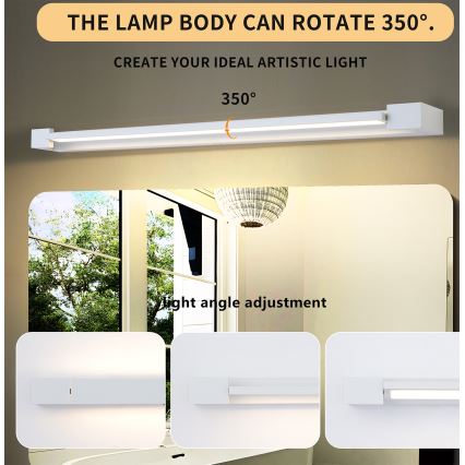 Brilagi - LED-belysning för badrumsspegel AQUA LINE LED/24W/230V 90 cm IP44 vit CRI 90