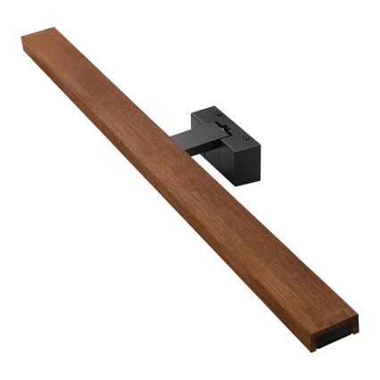 Brilagi - LED Badrumsbelysning för spegeln WOODY MIRROR 3-i-1 LED/15W/230V 80 cm IP44 svart/körsbärsek