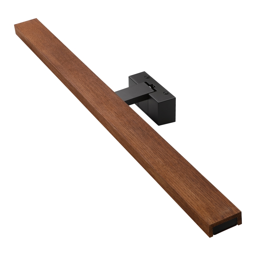 Brilagi - LED Badrumsbelysning för spegeln WOODY MIRROR 3-i-1 LED/15W/230V 80 cm IP44 svart/körsbärsek
