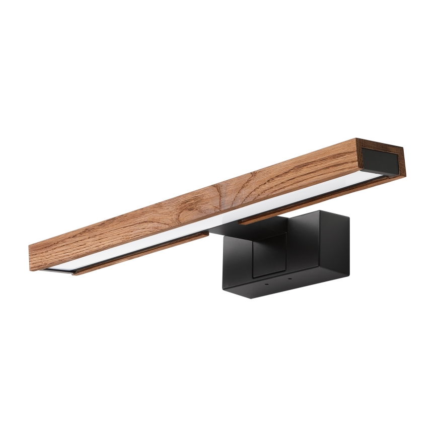 Brilagi - LED-belysning för badrumsspegel WOODY MIRROR 3-i-1 LED/8W/230V 40 cm IP44 svart/ek