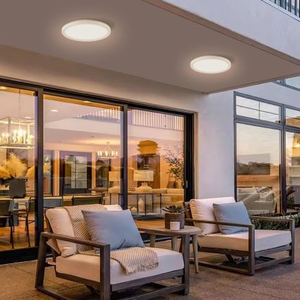 Brilagi - LED taklampa för badrum ULTRA SLIM LED/12W/230V diameter 22,5 cm vit IP54