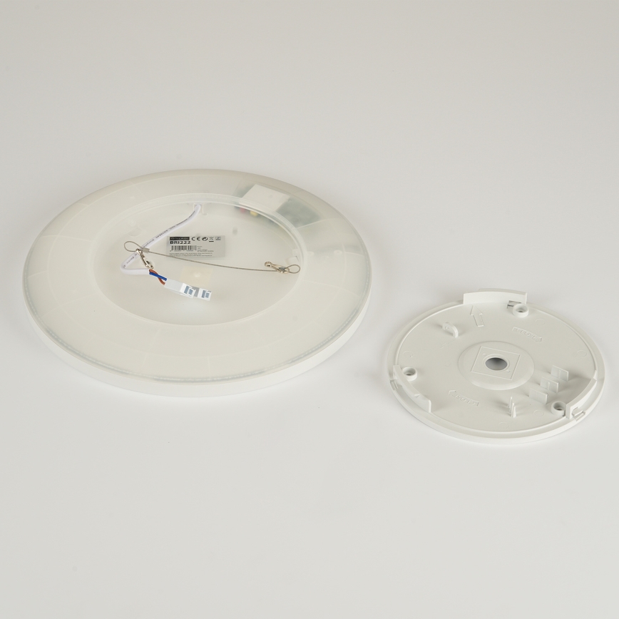 Brilagi - LED taklampa för badrum ULTRA SLIM LED/12W/230V diameter 22,5 cm vit IP54