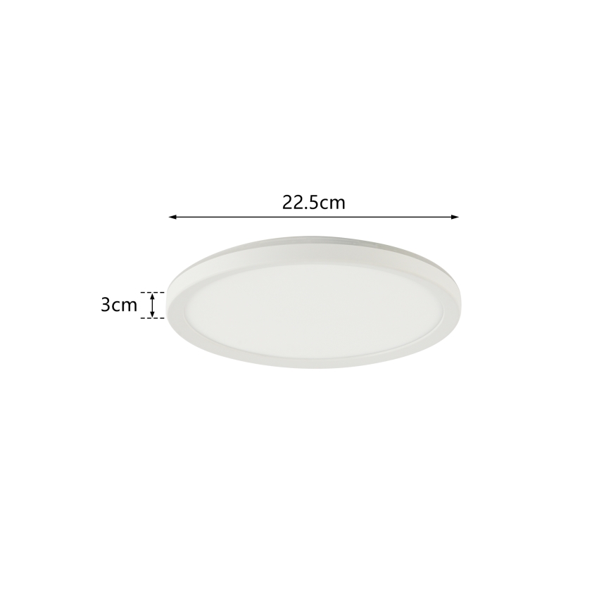 Brilagi - LED taklampa för badrum ULTRA SLIM LED/12W/230V diameter 22,5 cm vit IP54