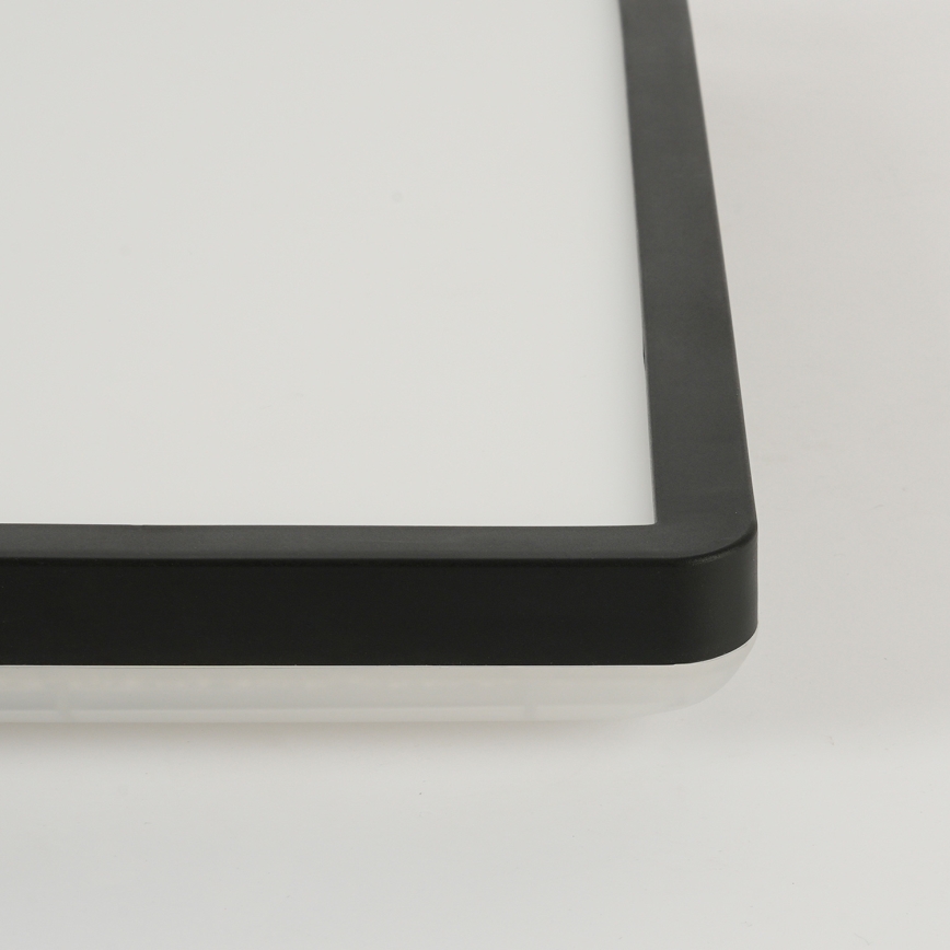 Brilagi - LED taklampa för badrum ULTRA SLIM LED/18W/230V 30x30 cm svart IP54