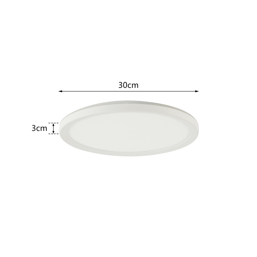 Brilagi - LED taklampa för badrum ULTRA SLIM LED/18W/230V diameter 30 cm vit IP54