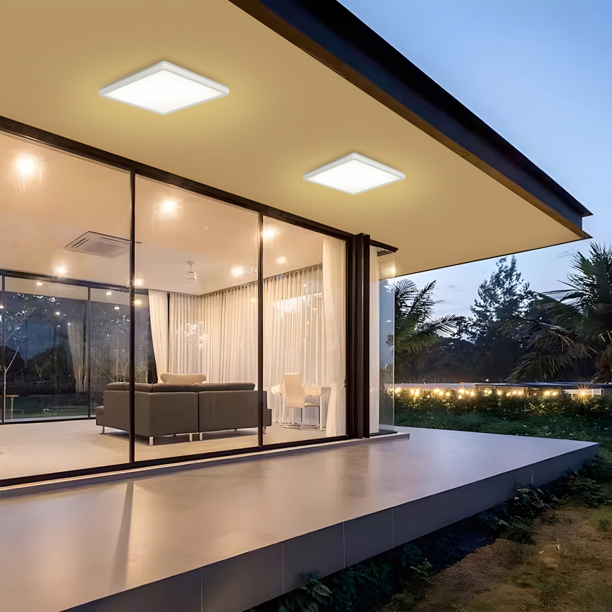 Brilagi - LED taklampa för badrum ULTRA SLIM LED/24W/230V 42x42 cm vit IP54