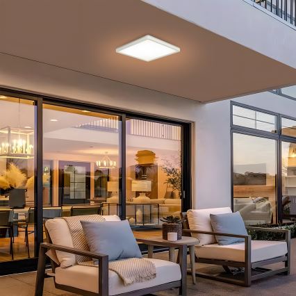 Brilagi - LED taklampa för badrum ULTRA SLIM LED/24W/230V 42x42 cm vit IP54